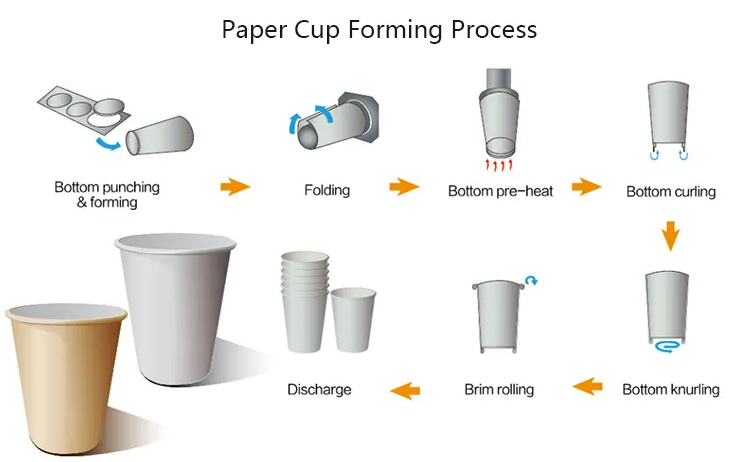מכונה להכנת כוסות נייר חד פעמיות HXKS-150 (2)